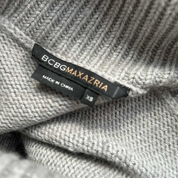 BCBG MaxAzria Dove Grey Wool-Angora Knit Cowl Sweater with Short Sleeves – US XS - Picture 13 of 13